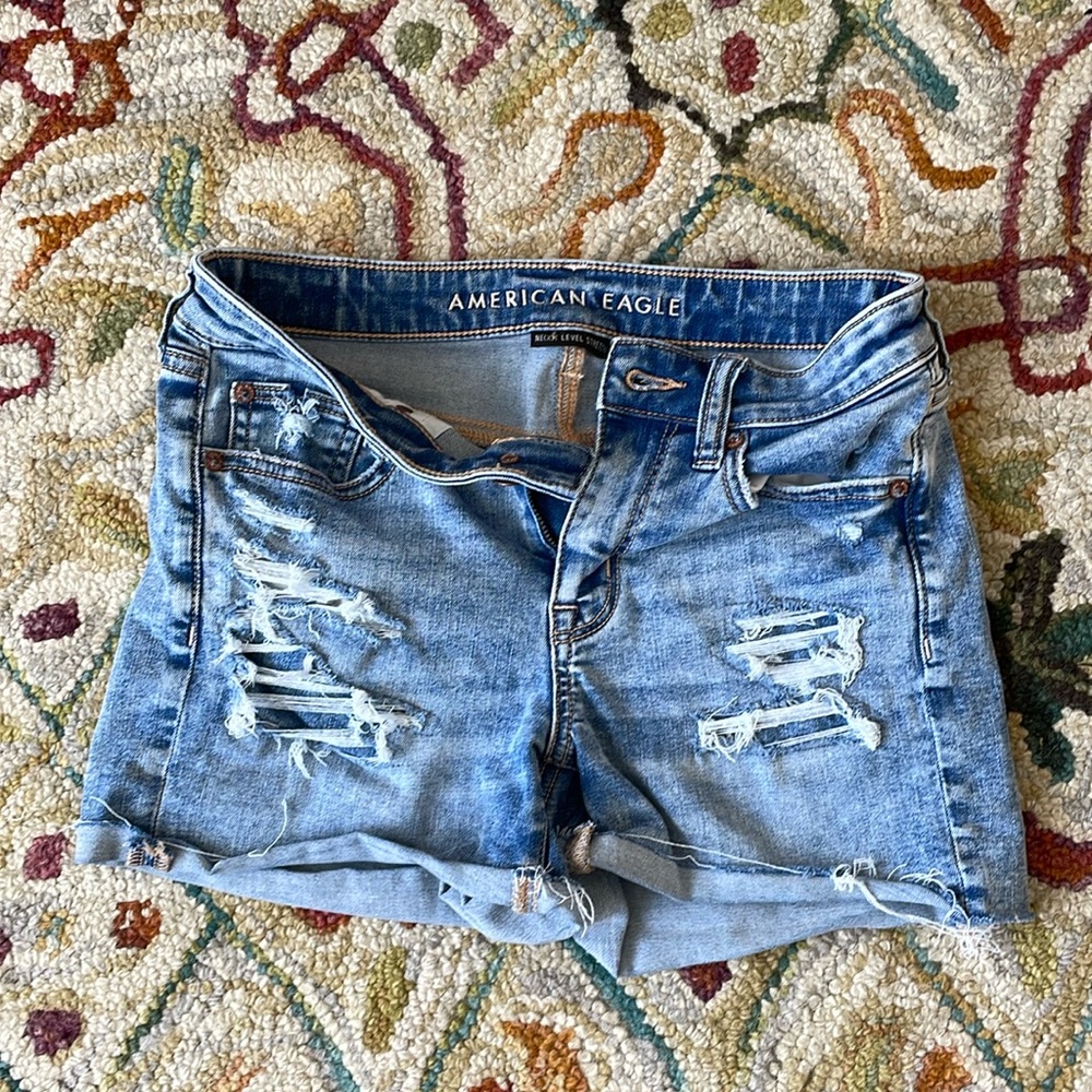 American Eagle distressed shorts